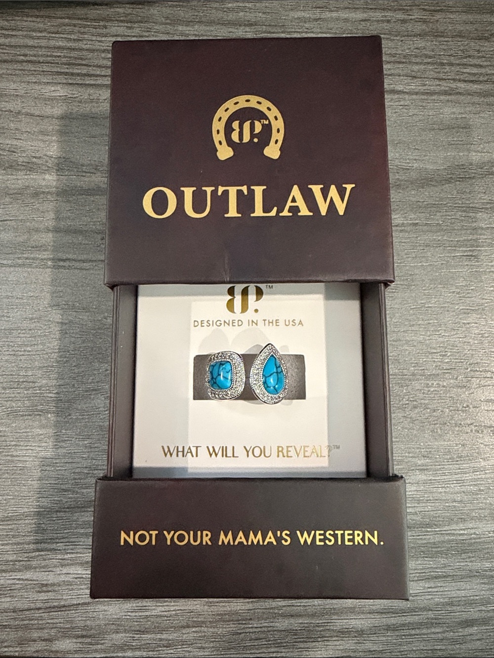 Bomb Party Outlaw Size 8 Rust & Rebel Ring
